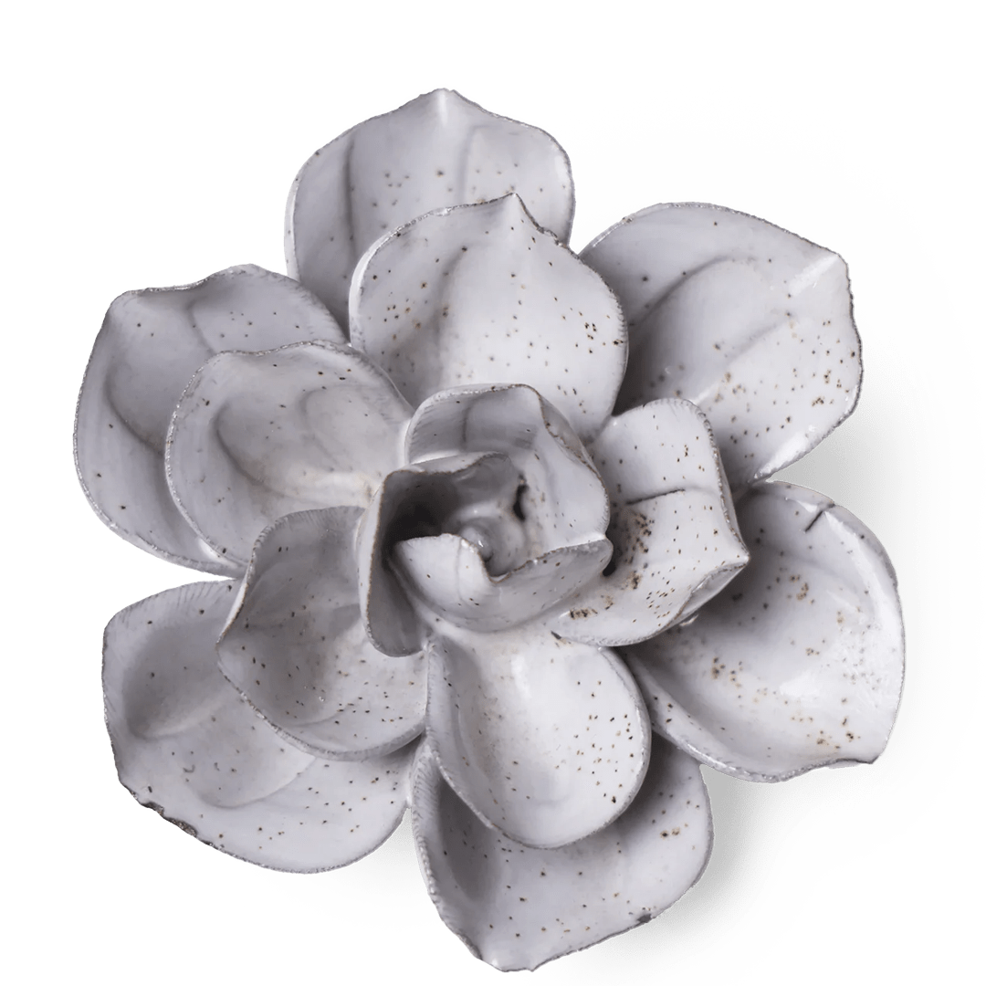 JA10 Cement Aqualla Gardenia - Chive Ceramics Studio - Ceramic Flowers - Chive Ceramics Studio