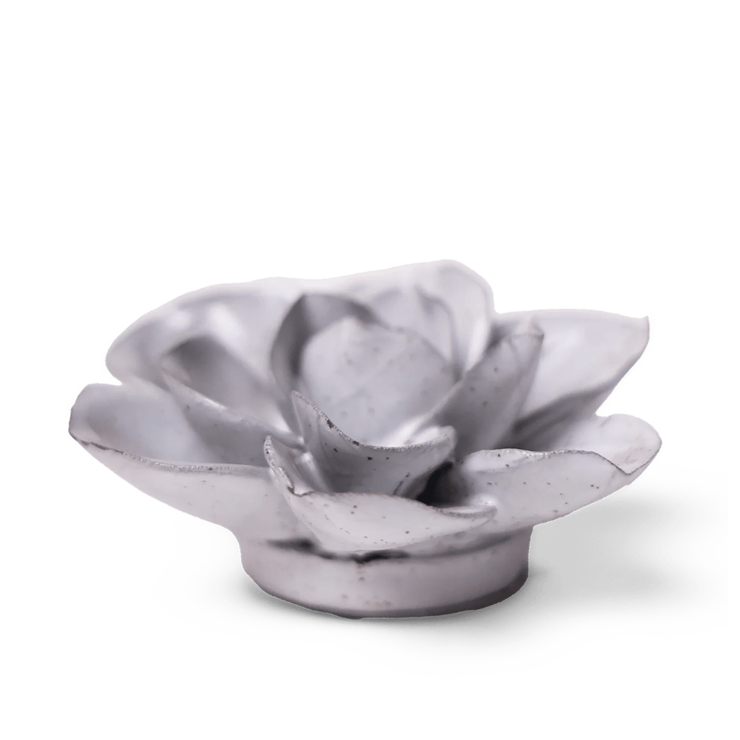 JA10 Cement Aqualla Gardenia - Chive Ceramics Studio - Ceramic Flowers - Chive Ceramics Studio
