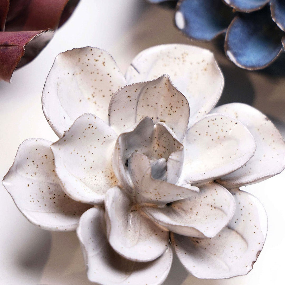 Cement Aqualla Gardenia - Chive Ceramics Studio - Ceramic Flowers - Chive Ceramics Studio