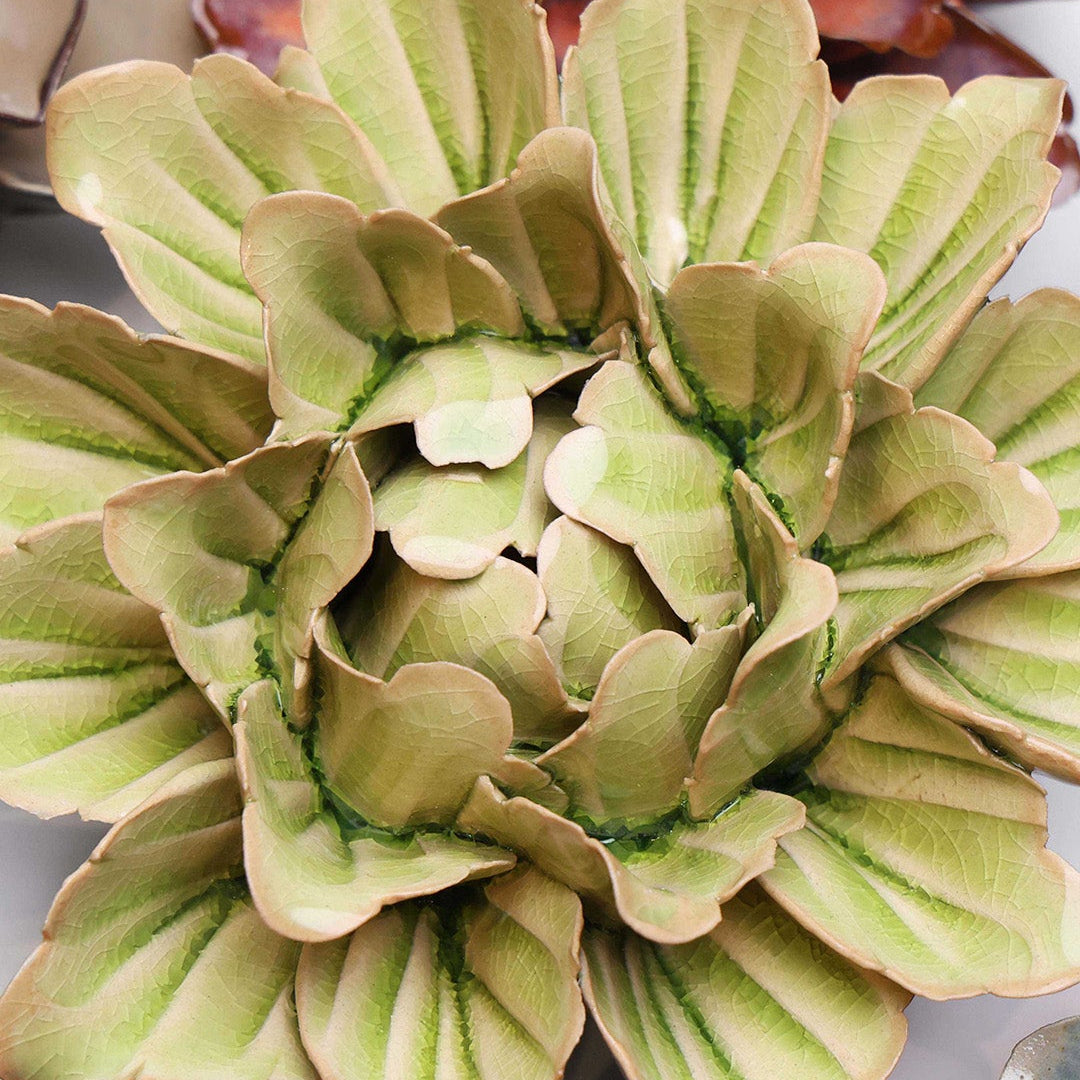 Peridot Sorbet Peony - Chive Ceramics Studio - Ceramic Flowers - Chive Ceramics Studio