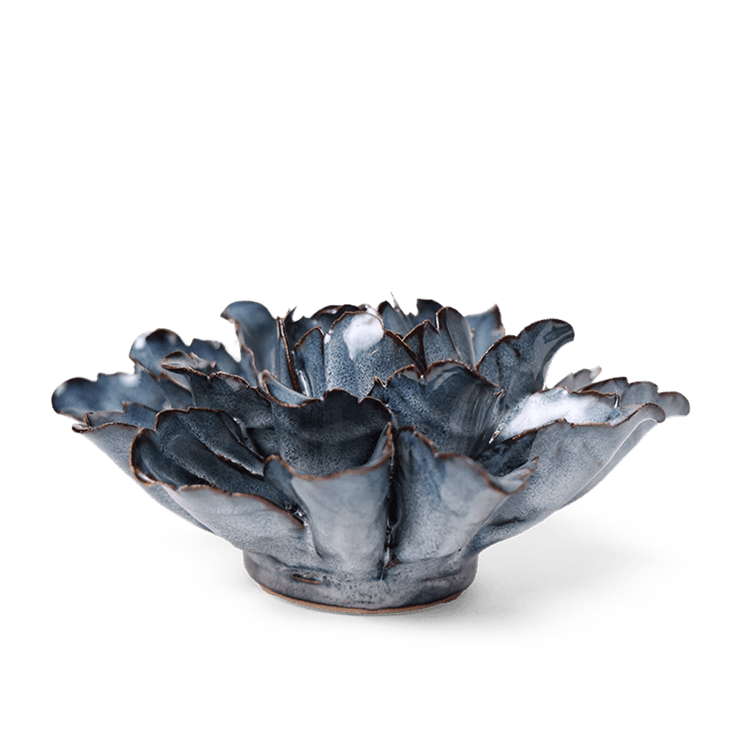 JA12 Navy Sorbet Peony - Chive Ceramics Studio - Ceramic Flowers - Chive Ceramics Studio