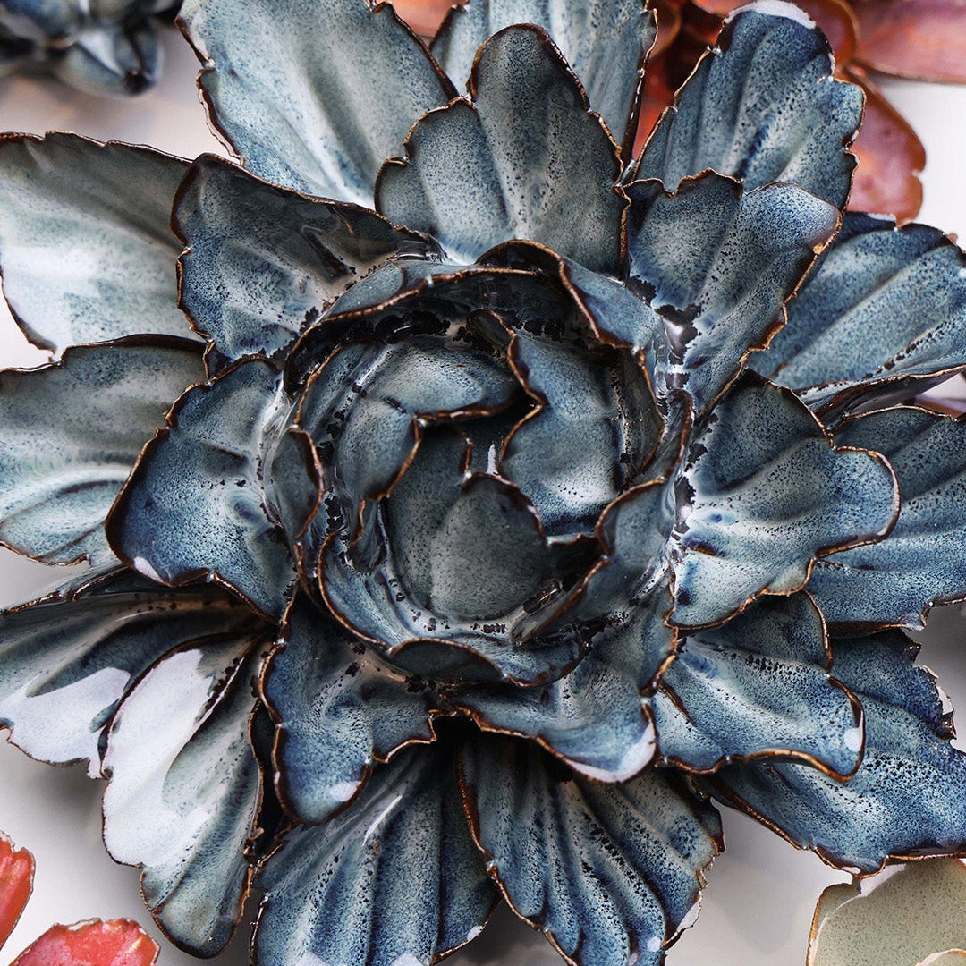 Navy Sorbet Peony - Chive Ceramics Studio - Ceramic Flowers - Chive Ceramics Studio
