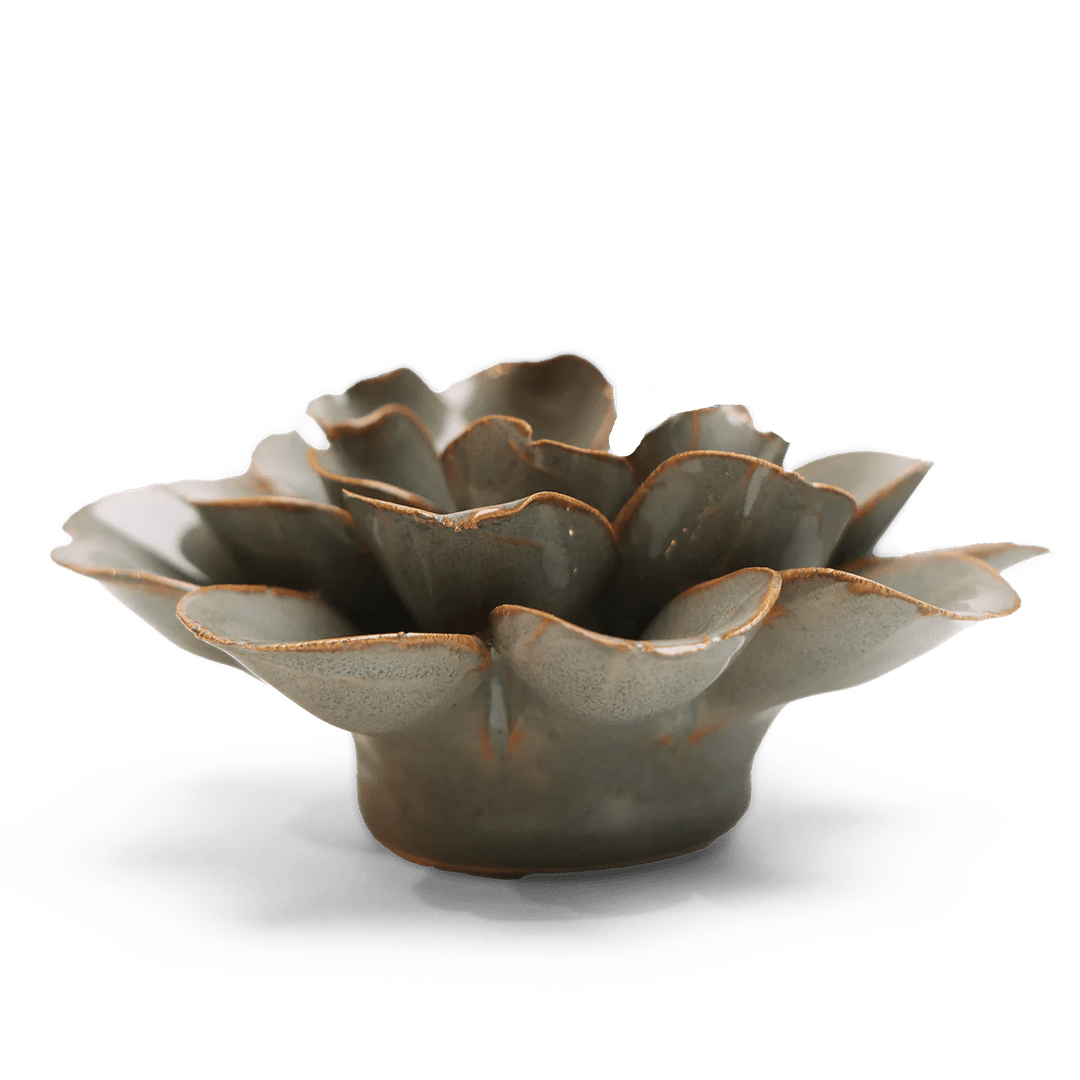 JA13 Moss Grey Oxeye Daisy - Chive Ceramics Studio - Ceramic Flowers - Chive Ceramics Studio