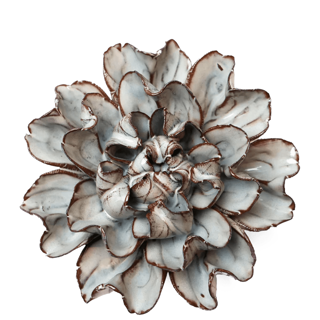 JA15 Chocolate Mint Echo Lisianthus - Chive Ceramics Studio - Ceramic Flowers - Chive Ceramics Studio