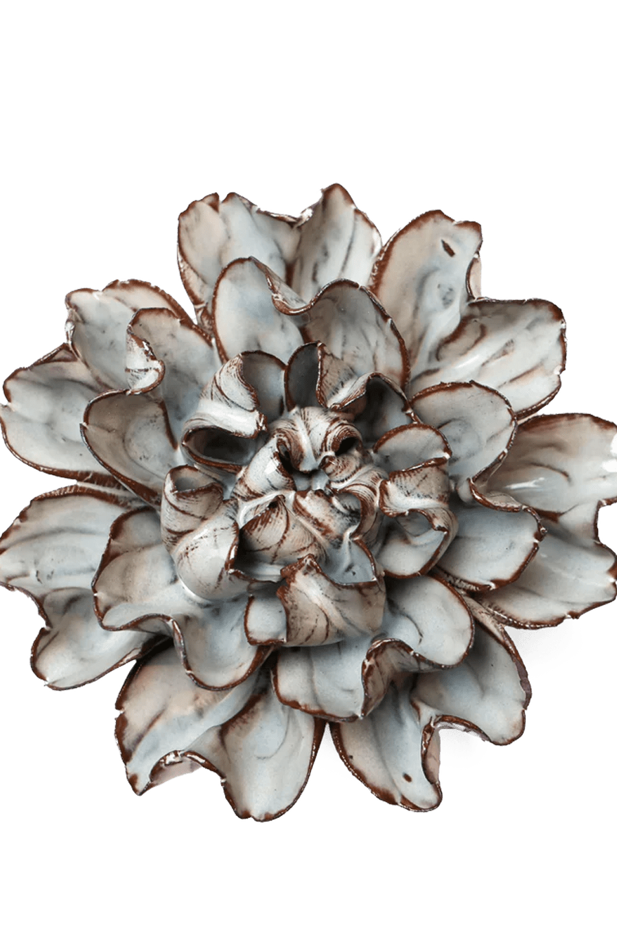 JA15 Chocolate Mint Echo Lisianthus - Chive Ceramics Studio - Ceramic Flowers - Chive Ceramics Studio