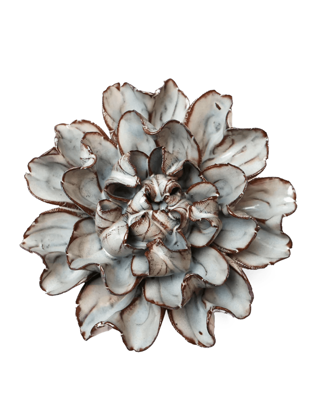 JA15 Chocolate Mint Echo Lisianthus - Chive Ceramics Studio - Ceramic Flowers - Chive Ceramics Studio