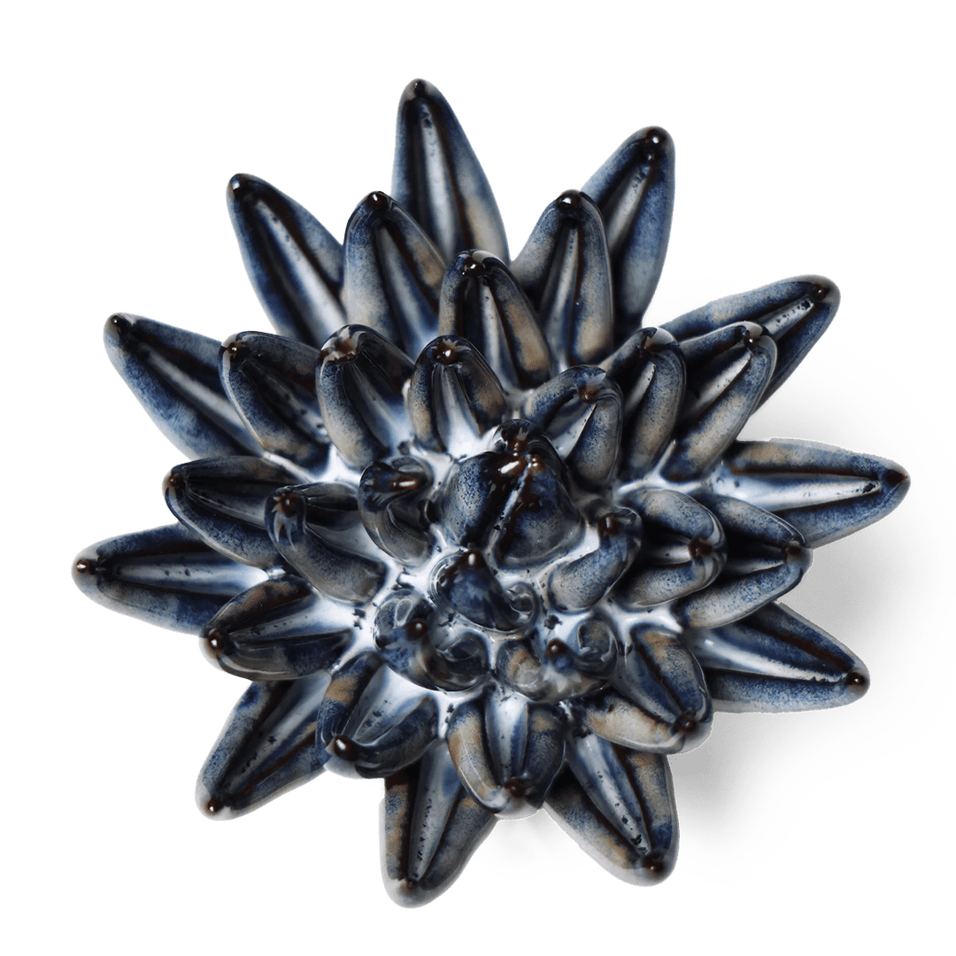 JA16 Navy Blue Chalksticks Succulent - Chive Ceramics Studio - Ceramic Flowers - Chive Ceramics Studio