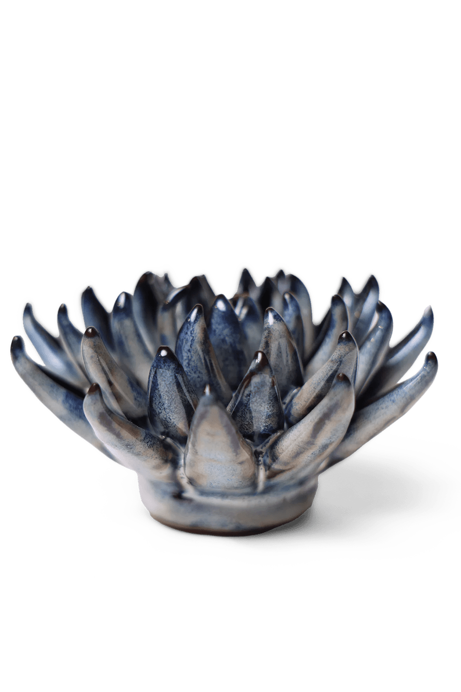 JA16 Navy Blue Chalksticks Succulent - Chive Ceramics Studio - Ceramic Flowers - Chive Ceramics Studio