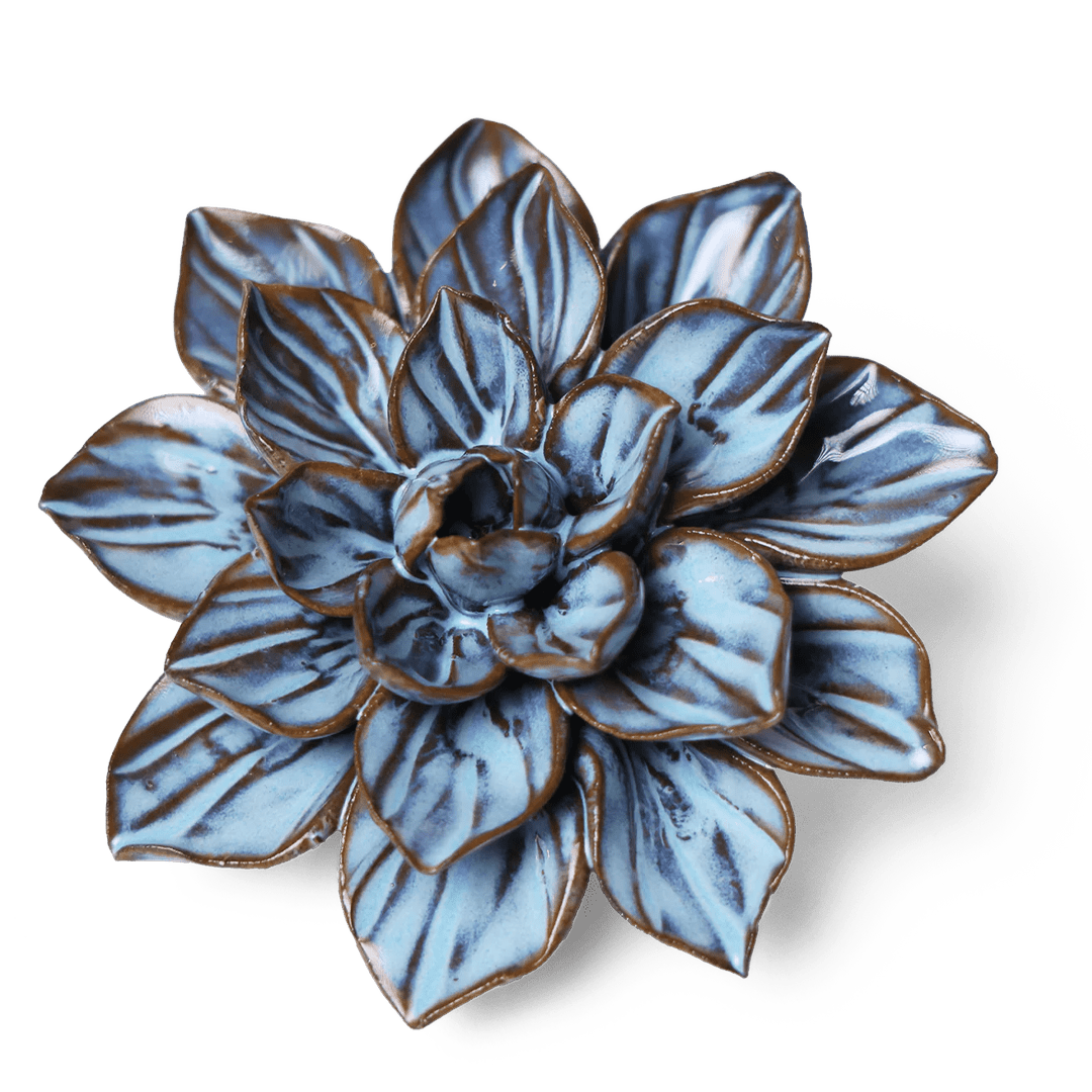JA23 Seasonal Blue Frikartii Aster - Chive Ceramics Studio - Ceramic Flowers - Chive Ceramics Studio
