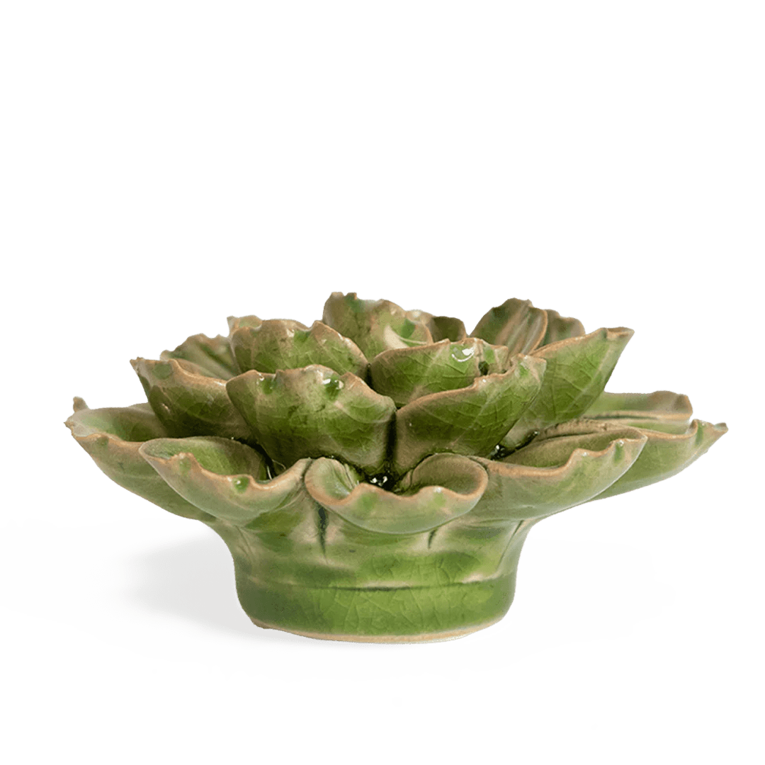 JA24 Avocado Green Petunia - Chive Ceramics Studio - Ceramic Flowers - Chive Ceramics Studio