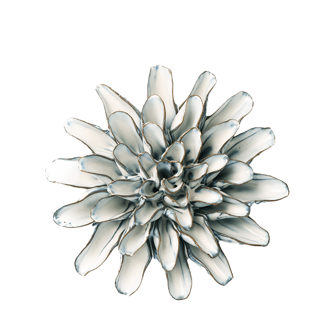 Blue White Lexi Cornflower - Chive Ceramics Studio - Ceramic Flowers - Chive Ceramics Studio