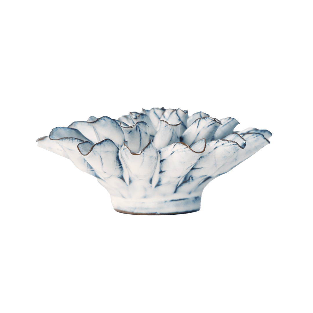 Blue White Lexi Cornflower - Chive Ceramics Studio - Ceramic Flowers - Chive Ceramics Studio