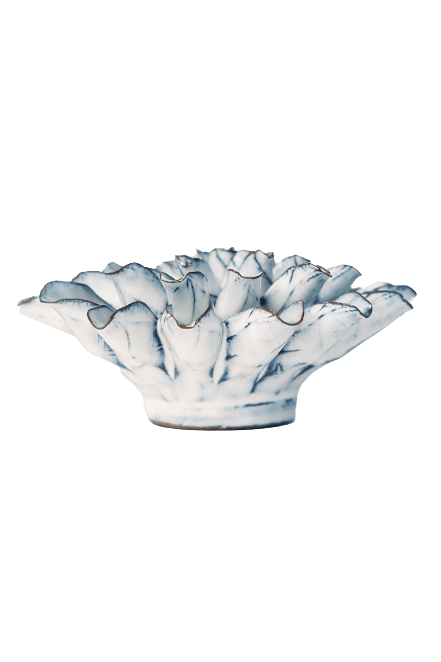 Blue White Lexi Cornflower - Chive Ceramics Studio - Ceramic Flowers - Chive Ceramics Studio