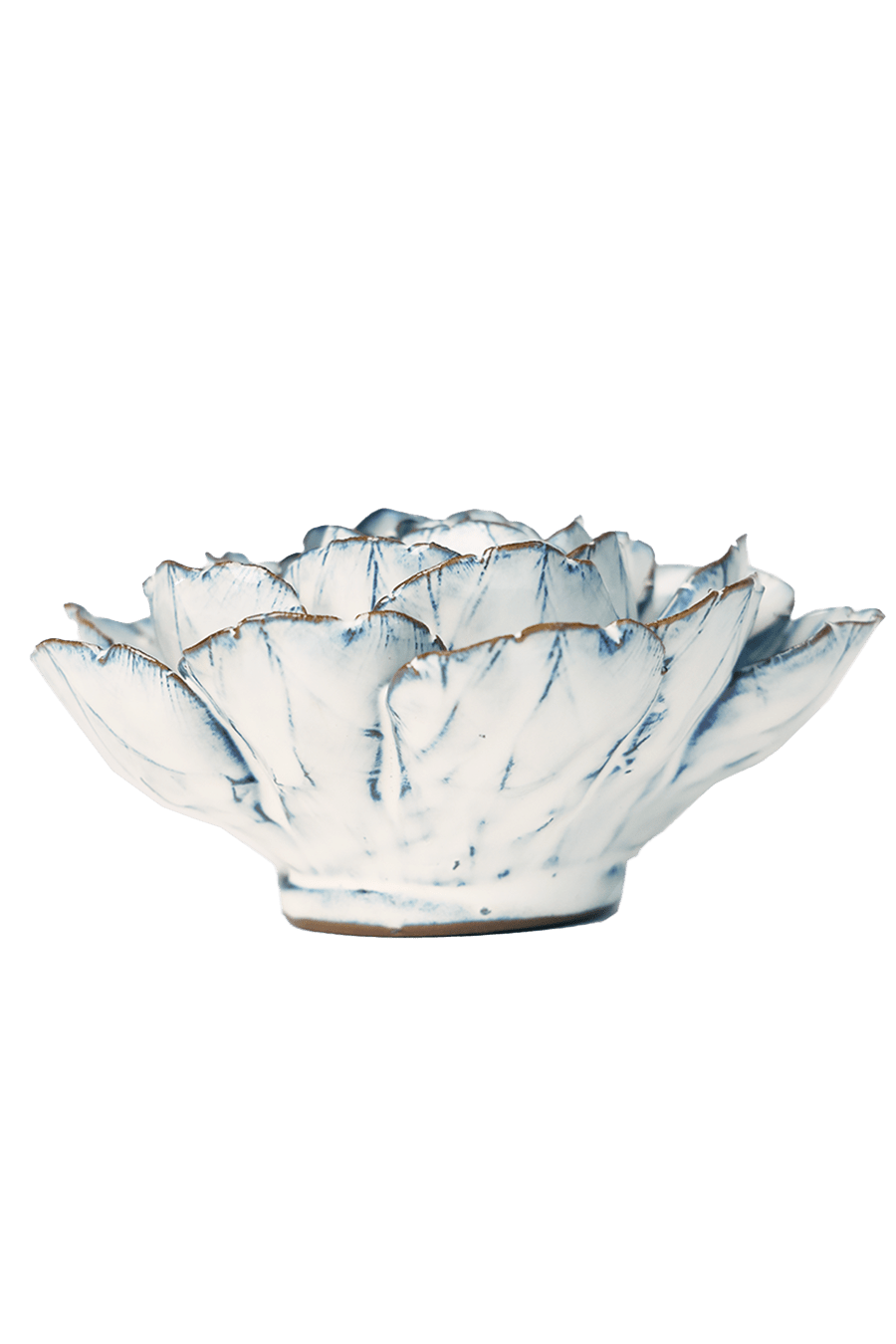 Blue White Keiko Peony - Chive Ceramics Studio - Ceramic Flowers - Chive Ceramics Studio