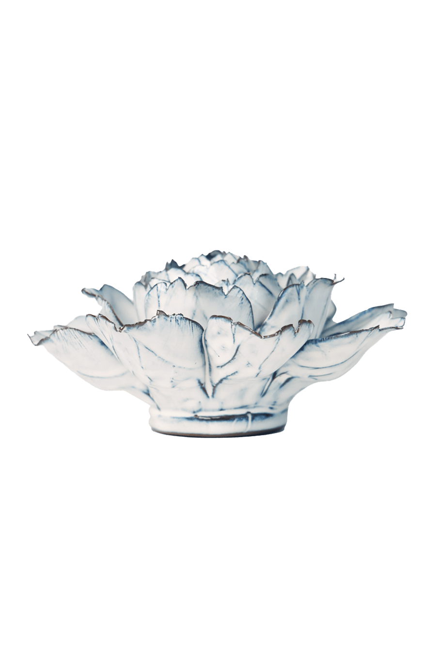 Blue White Camellia - Chive Ceramics Studio - Ceramic Flowers - Chive Ceramics Studio