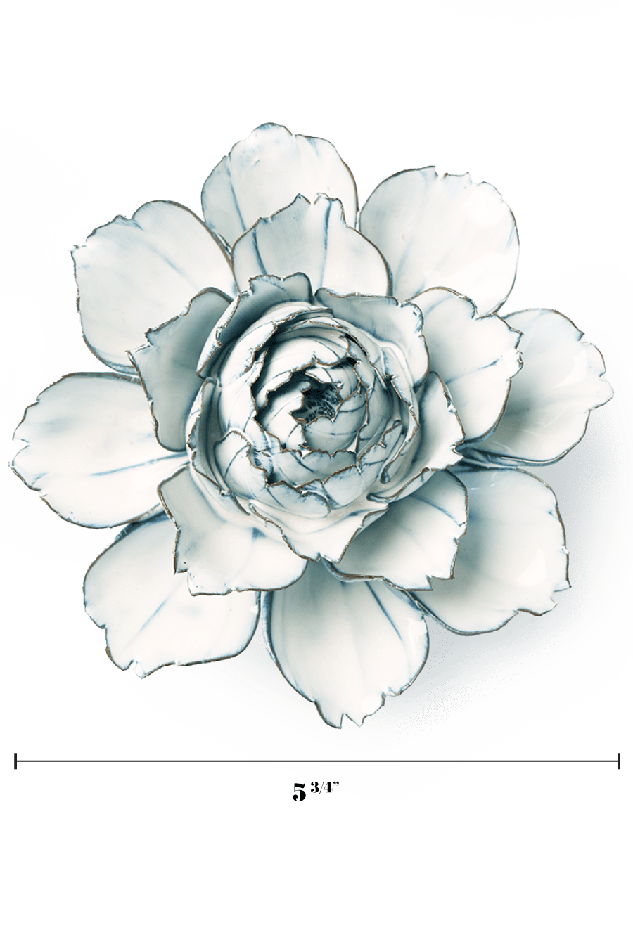 Blue White Camellia - Chive Ceramics Studio - Ceramic Flowers - Chive Ceramics Studio