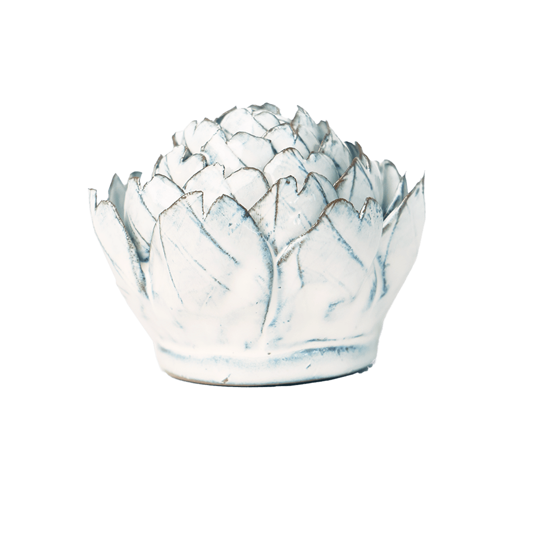 Blue White Queen Protea - Chive Ceramics Studio - Ceramic Flowers - Chive Ceramics Studio