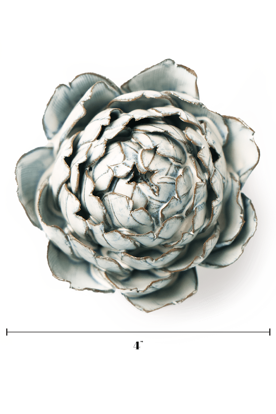 Blue White Queen Protea - Chive Ceramics Studio - Ceramic Flowers - Chive Ceramics Studio