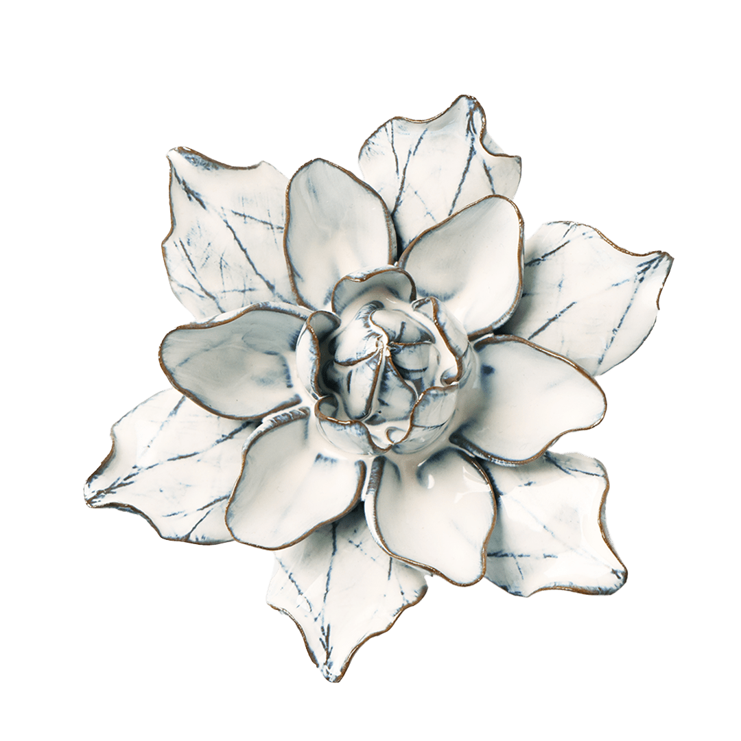 Blue White Columbine - Chive Ceramics Studio - Ceramic Flowers - Chive Ceramics Studio