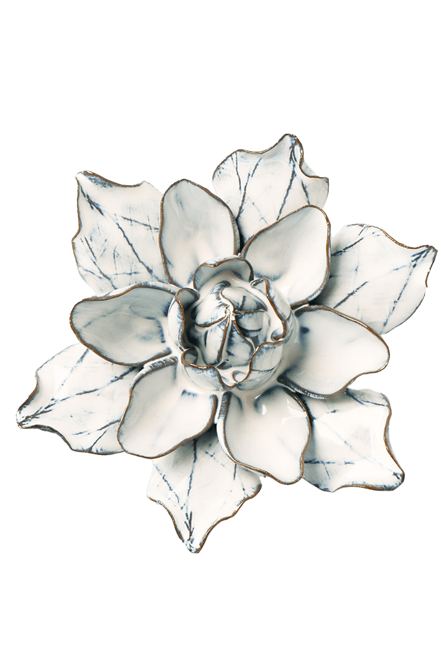 Blue White Columbine - Chive Ceramics Studio - Ceramic Flowers - Chive Ceramics Studio