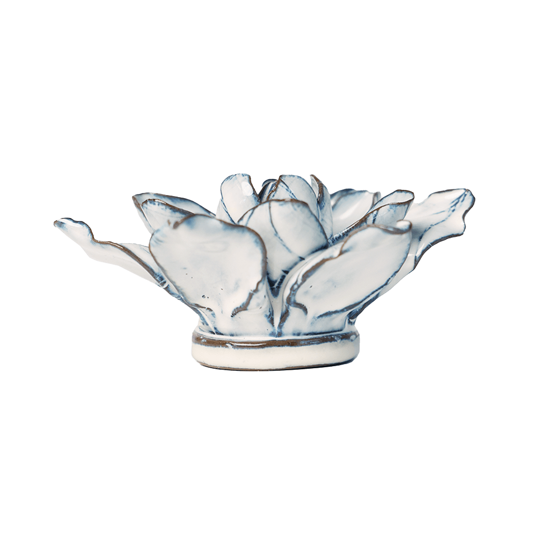 Blue White Columbine - Chive Ceramics Studio - Ceramic Flowers - Chive Ceramics Studio