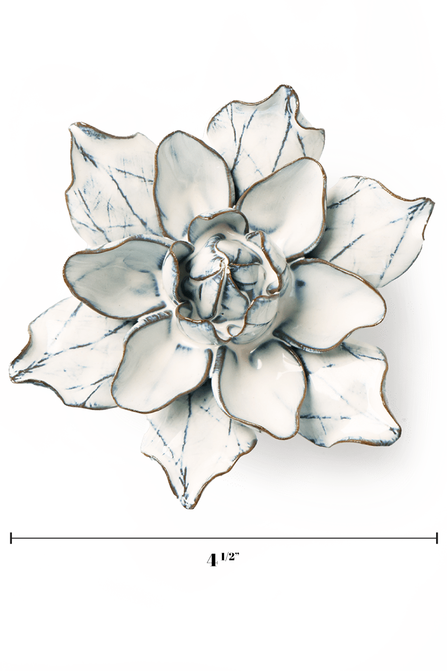 Blue White Columbine - Chive Ceramics Studio - Ceramic Flowers - Chive Ceramics Studio