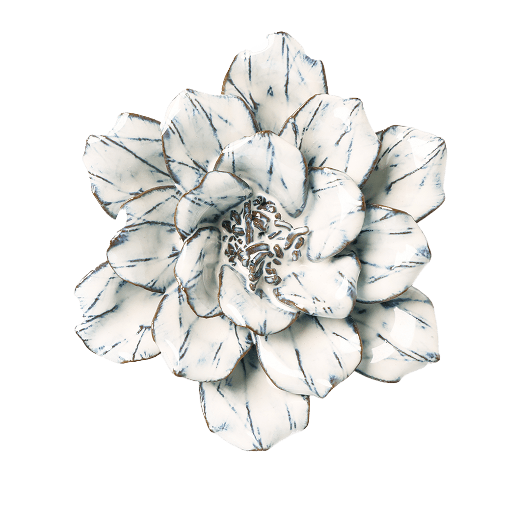 Blue White Cosmos - Chive Ceramics Studio - Ceramic Flowers - Chive Ceramics Studio