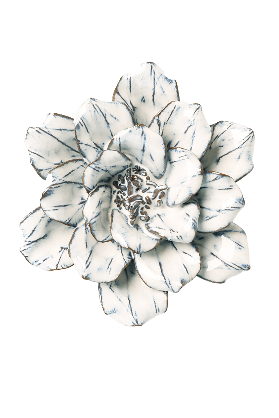 Blue White Cosmos - Chive Ceramics Studio - Ceramic Flowers - Chive Ceramics Studio