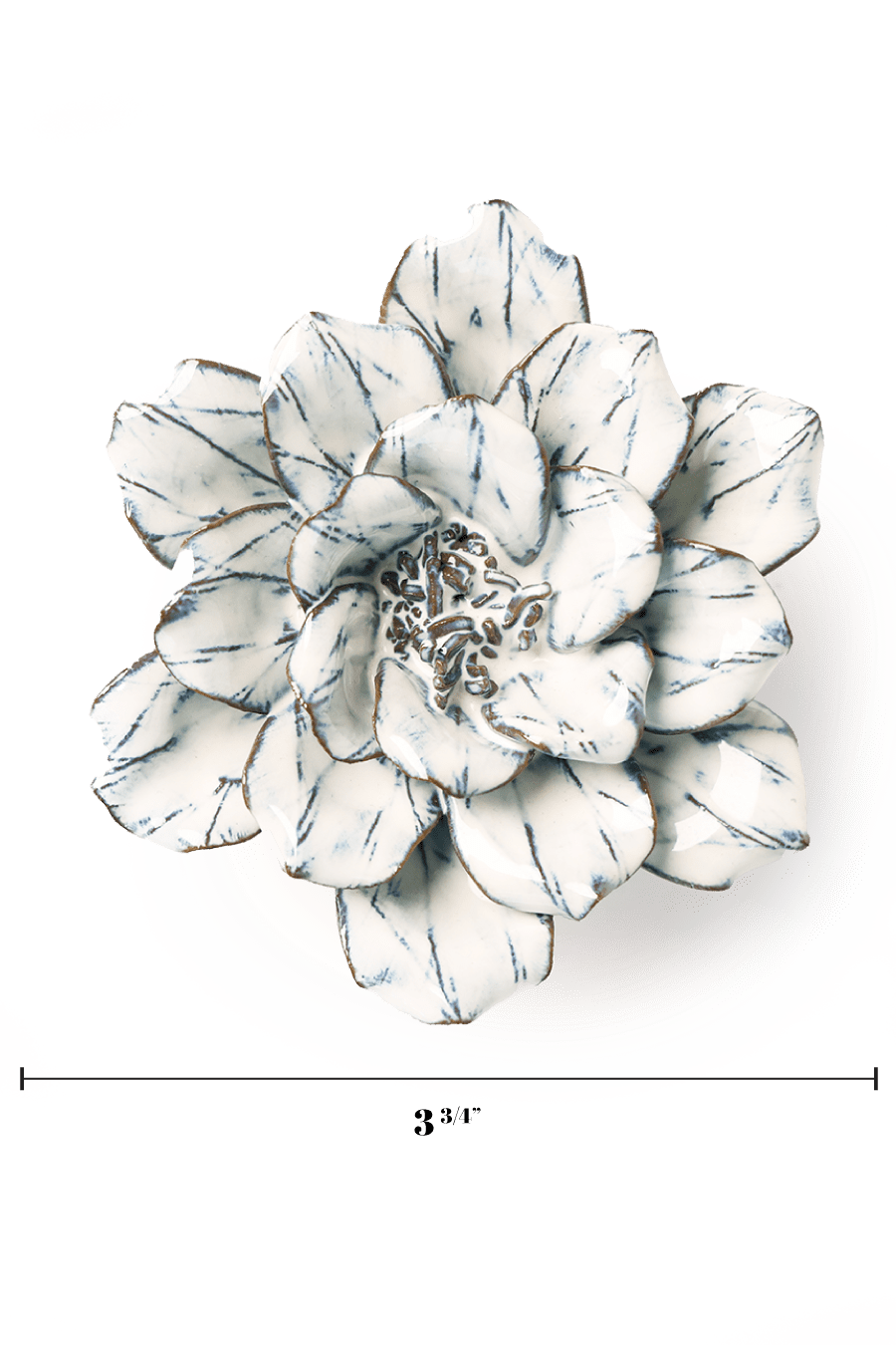Blue White Cosmos - Chive Ceramics Studio - Ceramic Flowers - Chive Ceramics Studio