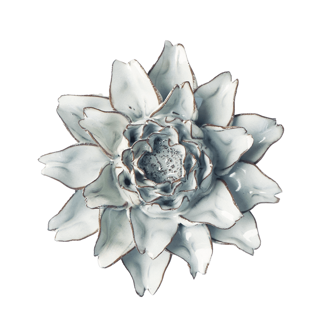 Blue White King Protea - Chive Ceramics Studio - Ceramic Flowers - Chive Ceramics Studio