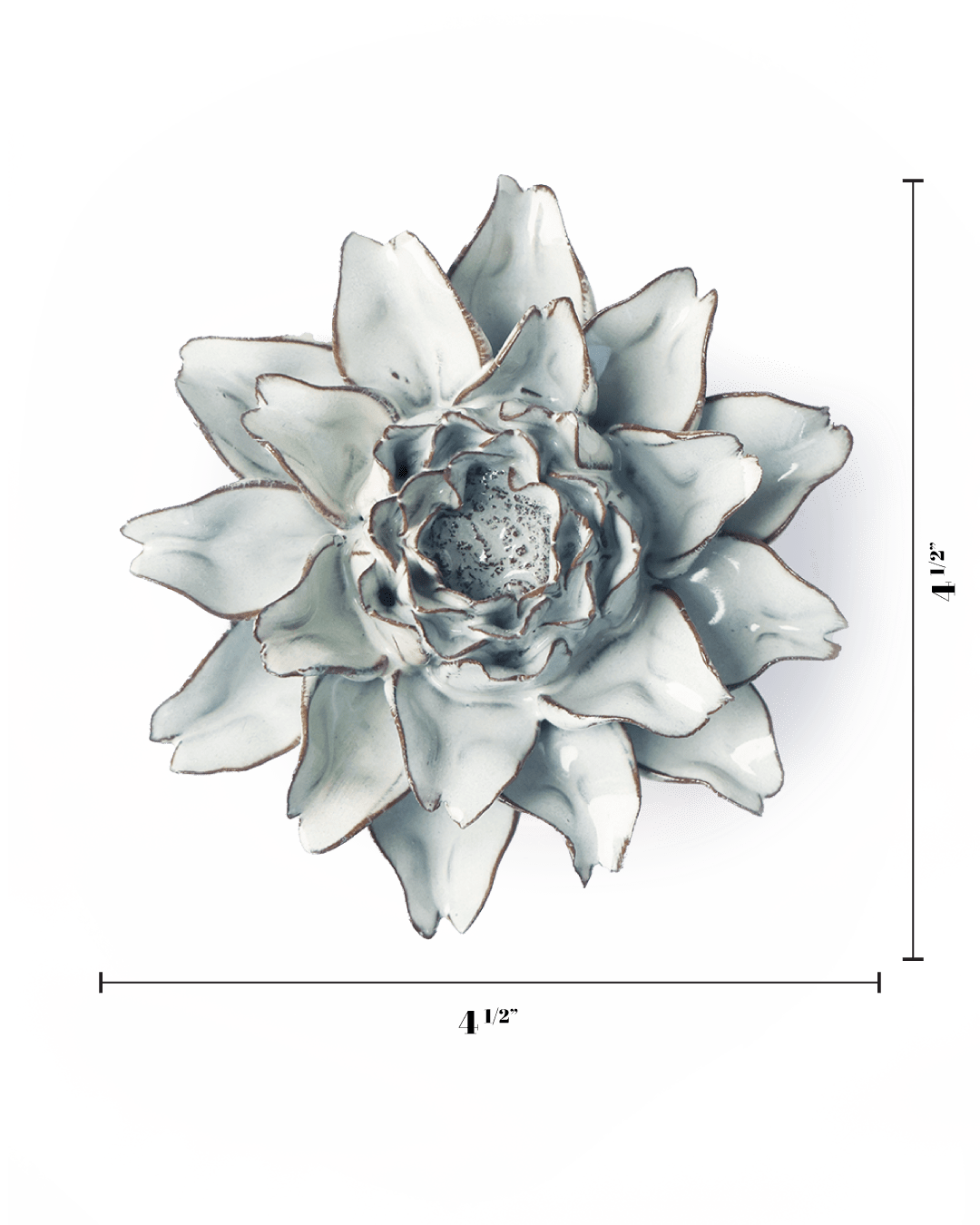 Blue White King Protea - Chive Ceramics Studio - Ceramic Flowers - Chive Ceramics Studio