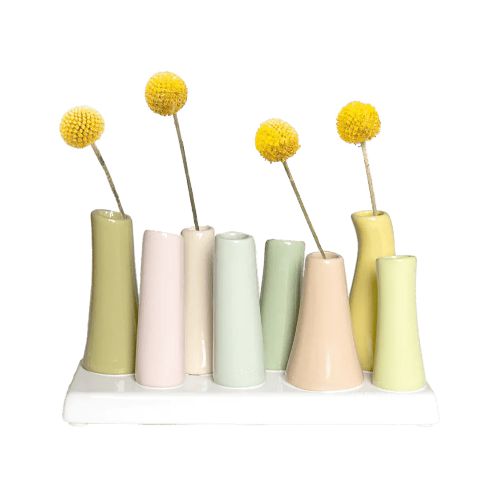 Pooley Modern Bud Vase For Flowers - Chive UK