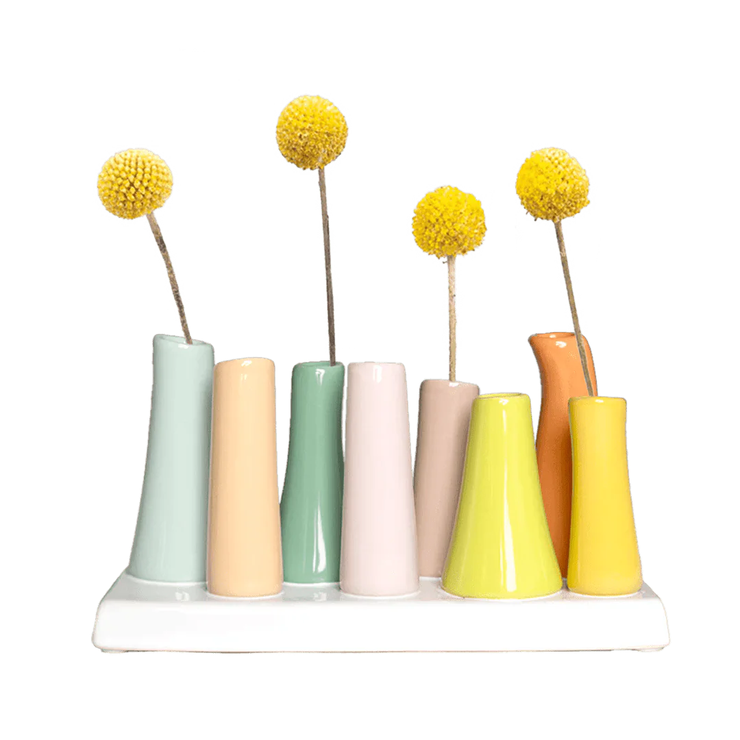 Pooley Modern Bud Vase For Flowers - Chive UK