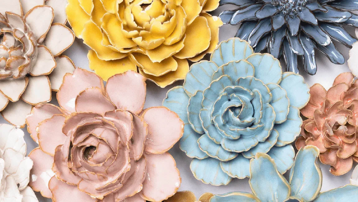 How to Hang Ceramic Flowers - Chive Ceramics