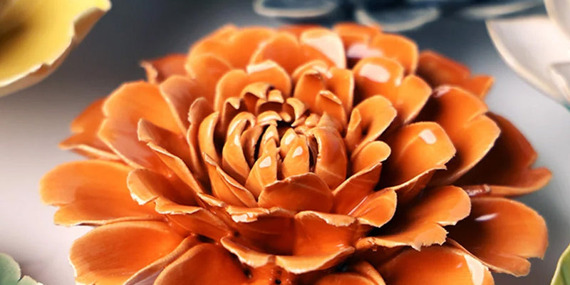 October Birth Flower: Marigold and Cosmos - Chive Ceramics