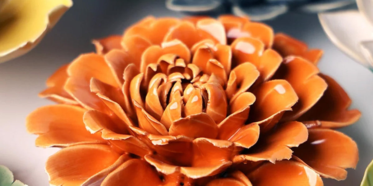 October Birth Flower: Marigold and Cosmos - Chive Ceramics