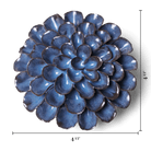 Japan Ceramic Flower Wall Art Blue Grey Pom Pom Dahlia - Chive Ceramics Studio - Ceramic Flowers - Chive US