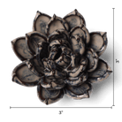 Japan Ceramic Flower Wall Art Cream Succulent - Chive Ceramics Studio - Ceramic Flowers - Chive US