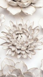 Ivory Chrysanthemum - Chive Ceramics Studio - Ceramic Flowers - Chive Ceramics Studio