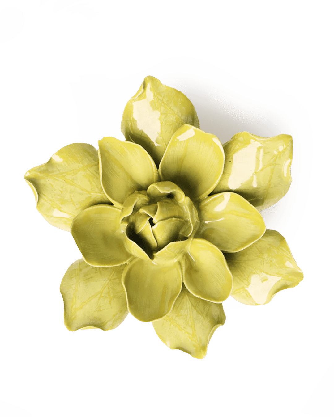 EG32 Chartreuse Columbine - Chive Ceramics Studio - Ceramic Flowers - Chive Ceramics Studio
