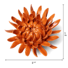 Orange Sarah Mum - Chive Ceramics Studio - Ceramic Flowers - Chive Ceramics Studio