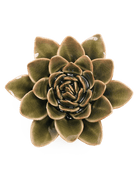 EG01 Olive Green Echeveria - Chive Ceramics Studio - Ceramic Flowers - Chive Ceramics Studio