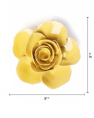 Buttercup Yellow Elegance Ranunculus - Chive Ceramics Studio - Ceramic Flowers - Chive Ceramics Studio