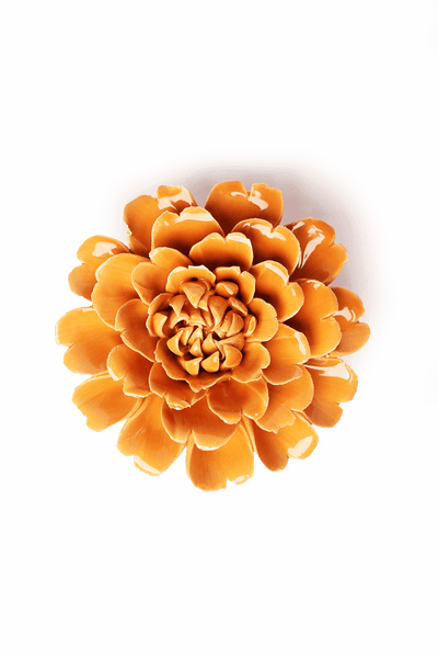 October Birth Flower - Marigold - Chive Ceramics Studio - Ceramic Flowers - Chive Ceramics Studio