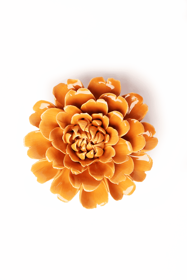 October Birth Flower - Marigold - Chive Ceramics Studio - Ceramic Flowers - Chive Ceramics Studio