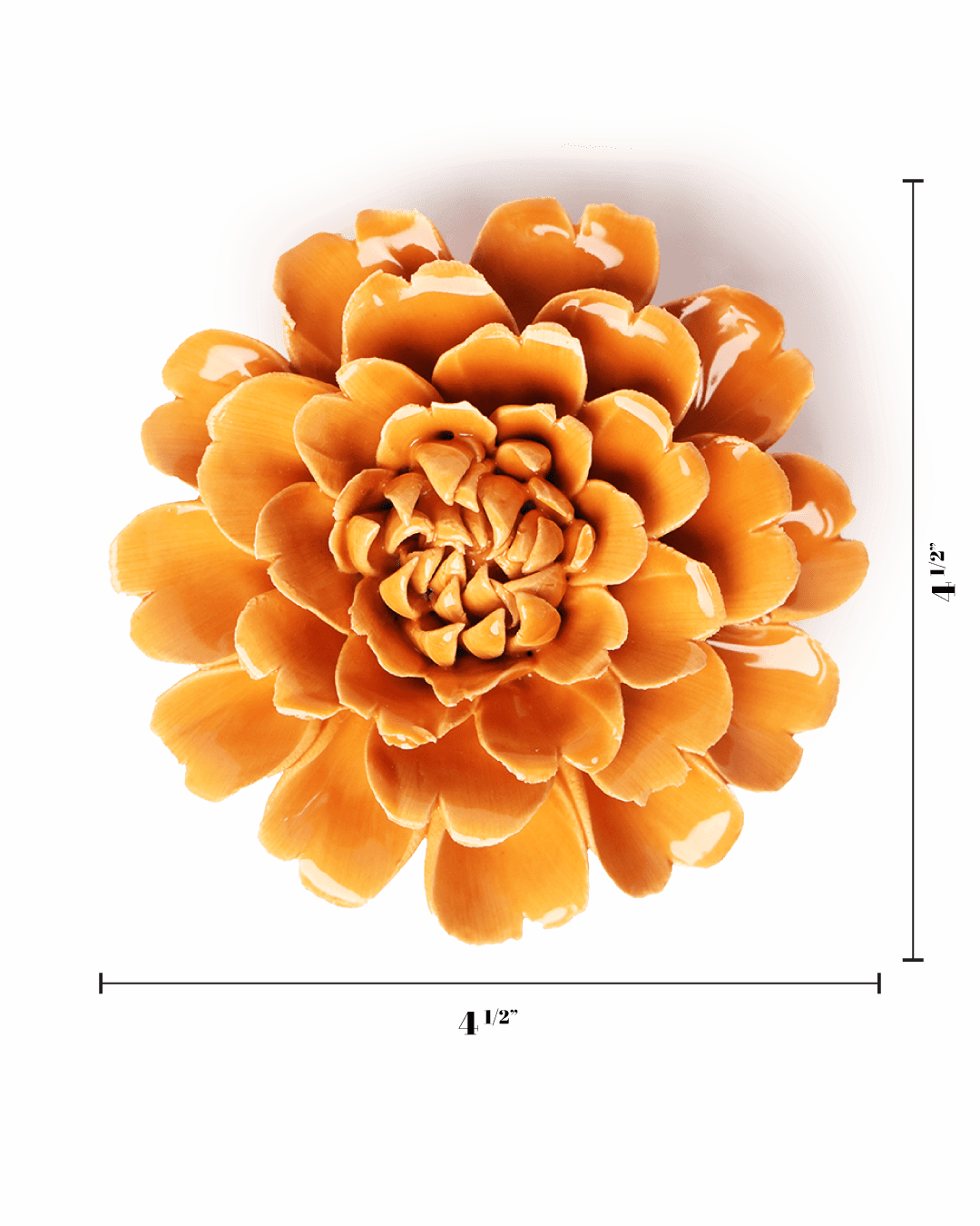 October Birth Flower - Marigold - Chive Ceramics Studio - Ceramic Flowers - Chive Ceramics Studio