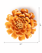 October Birth Flower - Marigold - Chive Ceramics Studio - Ceramic Flowers - Chive Ceramics Studio