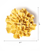 Burnt Yellow Tundra Carnation - Chive Ceramics Studio - Ceramic Flowers - Chive Ceramics Studio