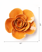 Orange Elegance Ranunculus - Chive Ceramics Studio - Ceramic Flowers - Chive Ceramics Studio