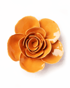 Orange Elegance Ranunculus - Chive Ceramics Studio - Ceramic Flowers - Chive Ceramics Studio